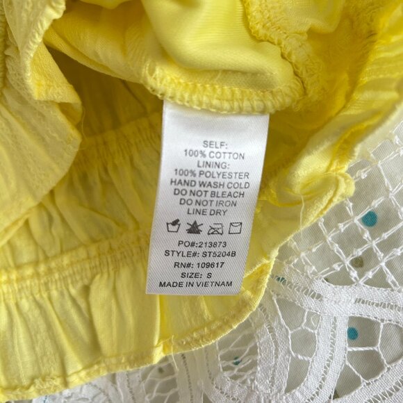 NWT Forever 21 Shinestar Cropped Tank Top Yellow - Picture 5 of 5